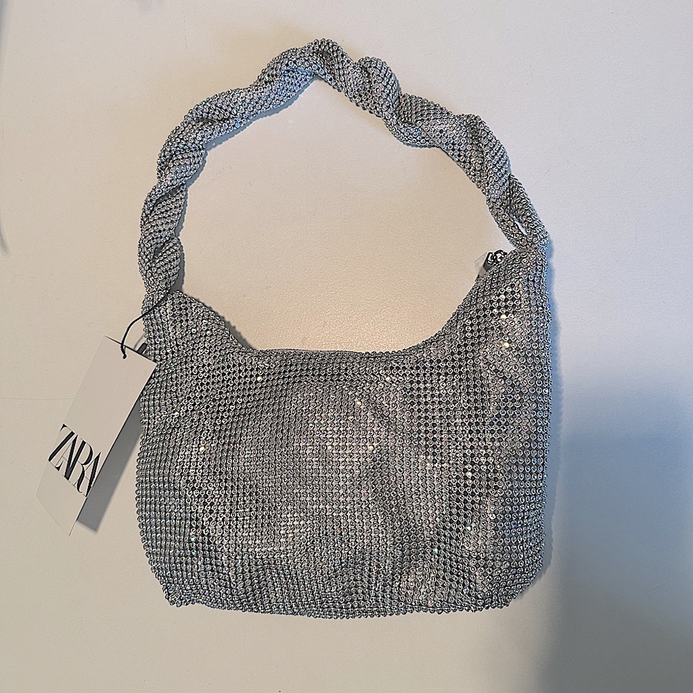 NWT Zara Sparkly Shoulder Bag